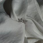 sparkle diamond butterfly earrings