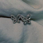 diamond butterfly earrings