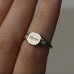 custom signet ring