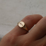 gold signet ring 