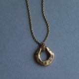 Custom 14k Gold  and diamond Organic Pendant - Always Coco