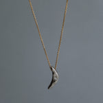 Custom two-tone 14k gold  and diamond pendant 