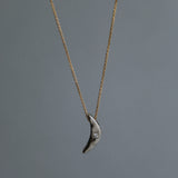 Custom two-tone 14k gold  and diamond pendant 