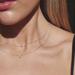 diamond solitare necklace