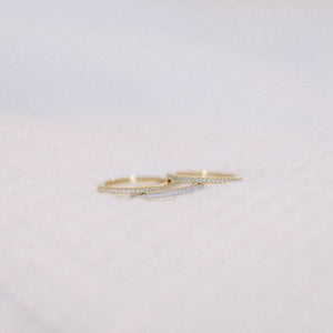 Pave Rings Gold and Silver